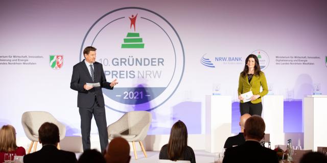 Moderation beim Gründerpreis NRW 2021