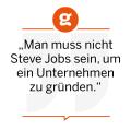 You don't have to be Steve Jobs to start a business. Josias Hornstein, Adventsome, #NeueGründerzeit